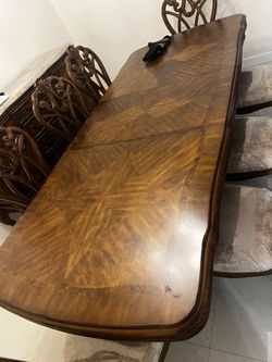 Real Wood Dining Room Set