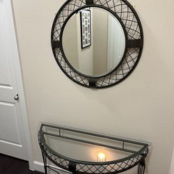 Hallway  Table With Mirror 