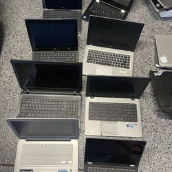 12 Laptops Dell Hp Toshiba Lenovo