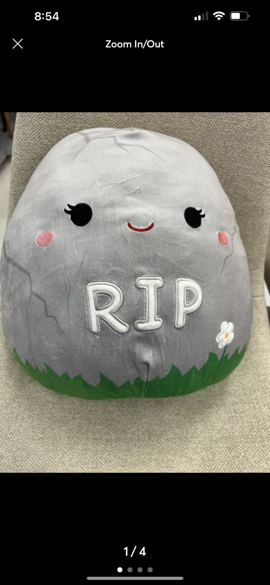 Squishmallow Halloween FELICE the Tombstone R.I.P. 12”
