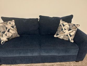 2 piece Navy blue sofa set