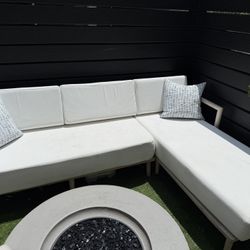 OUTSIDE L-SHAPED COUCH