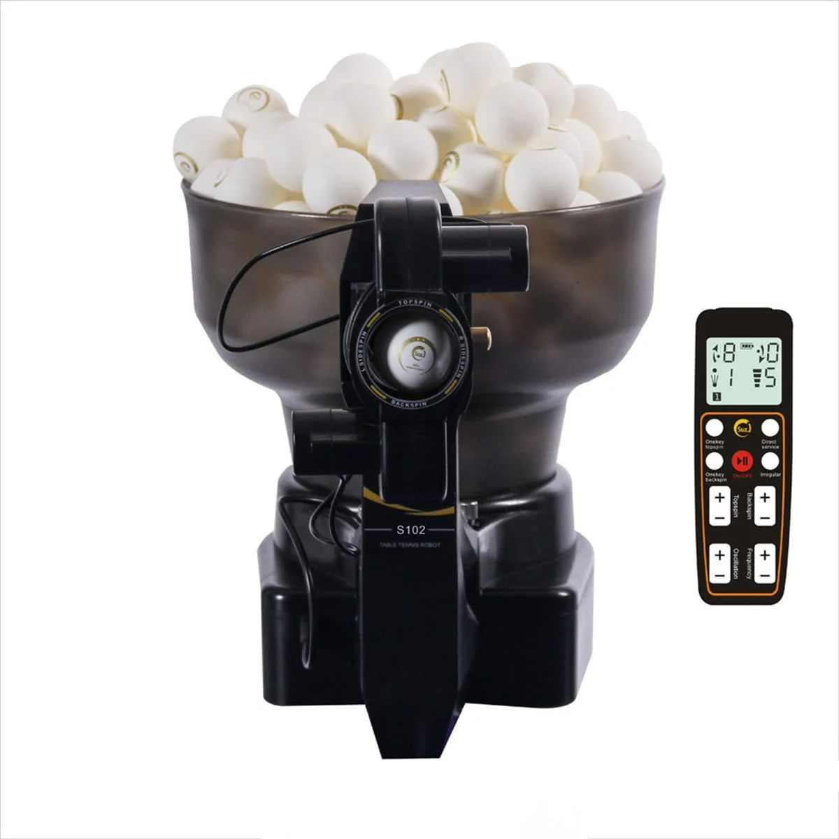 Suz Table Tennis Robot Ping Pong Ball Machine S102 Wireless Remote#2710WUP1