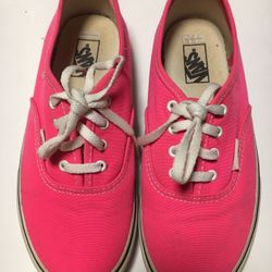 Pink Vans Size 2 Kids Great Condition Retail $35