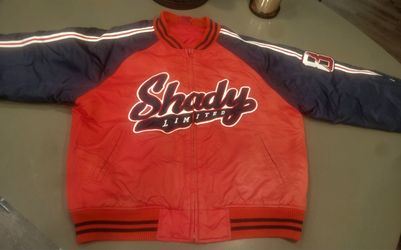 Vintage Shady Limited 8 Mile Bomber Jacket L Full Zip Red