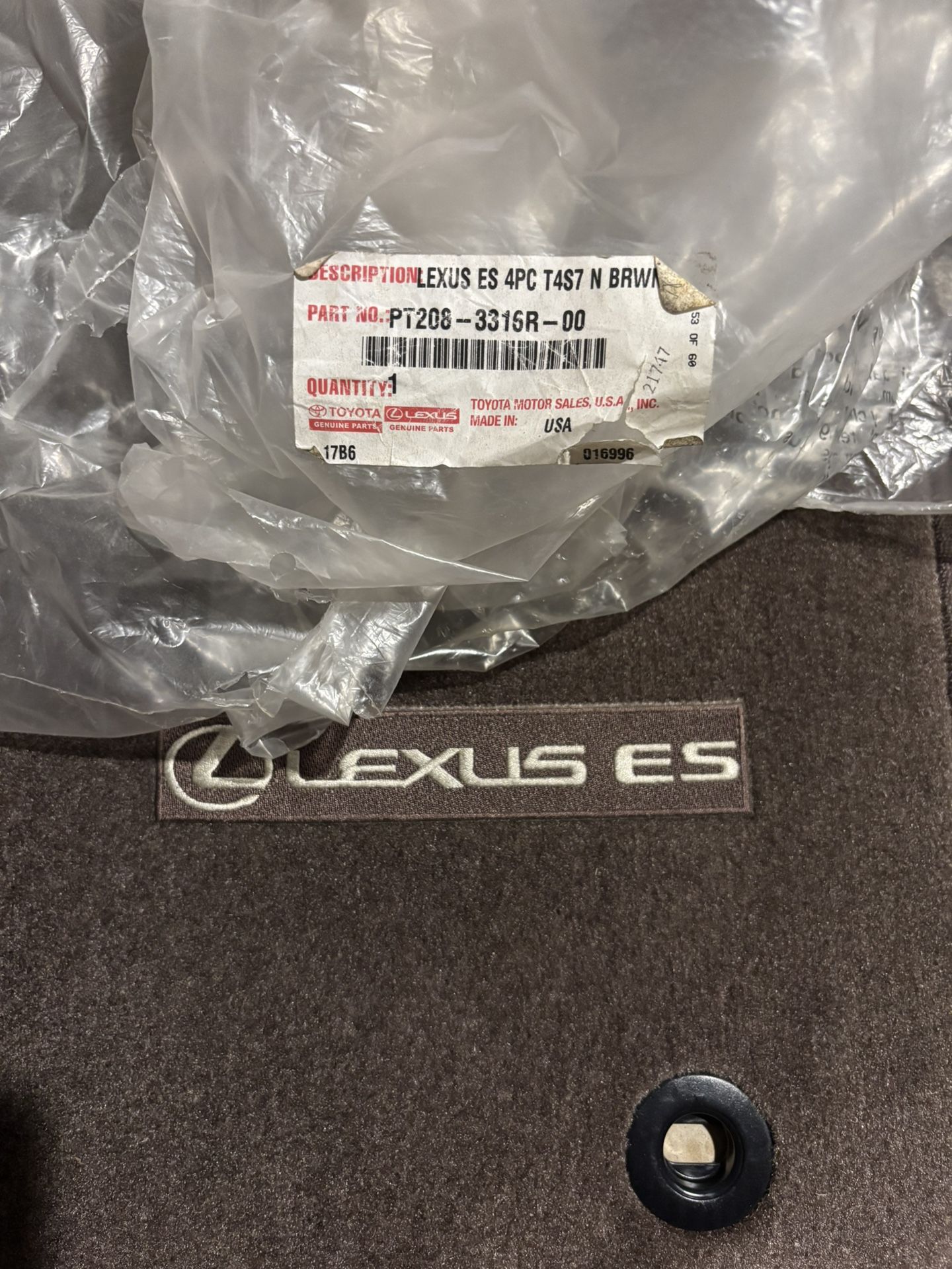 Lexus ES350 Floor Mats