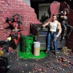 Back Ally Remains Diorama For Action Figures
