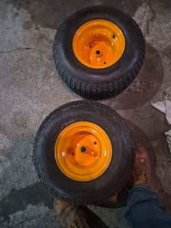 New tires& wheels 3/4" 18x8.50-8  $50 firm