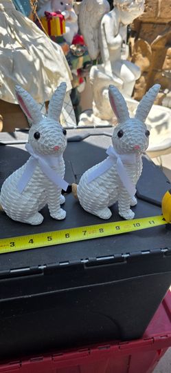 Bunny figurines