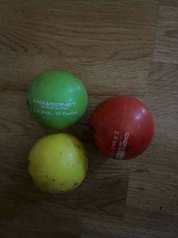 Assorted PowerNet weighted practice baseballs