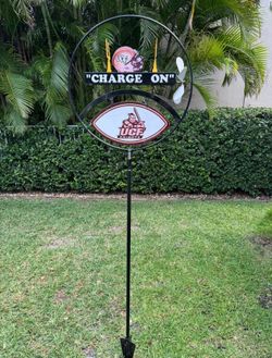 UCF Knights Football Goal Spinning Yard Sign Custom Decor