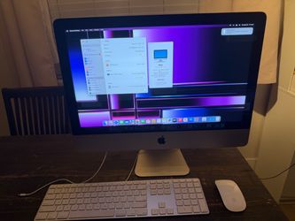 2017 Apple iMac 21.5-inch 4k Retina Display 8gb RAM 3 GHz Quad-core i5 processor 500gb SSD with wired keyboard and wireless Magic Mouse 2