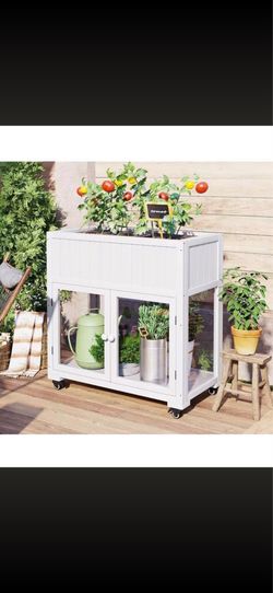 White _ bed for plants 🌱🪴