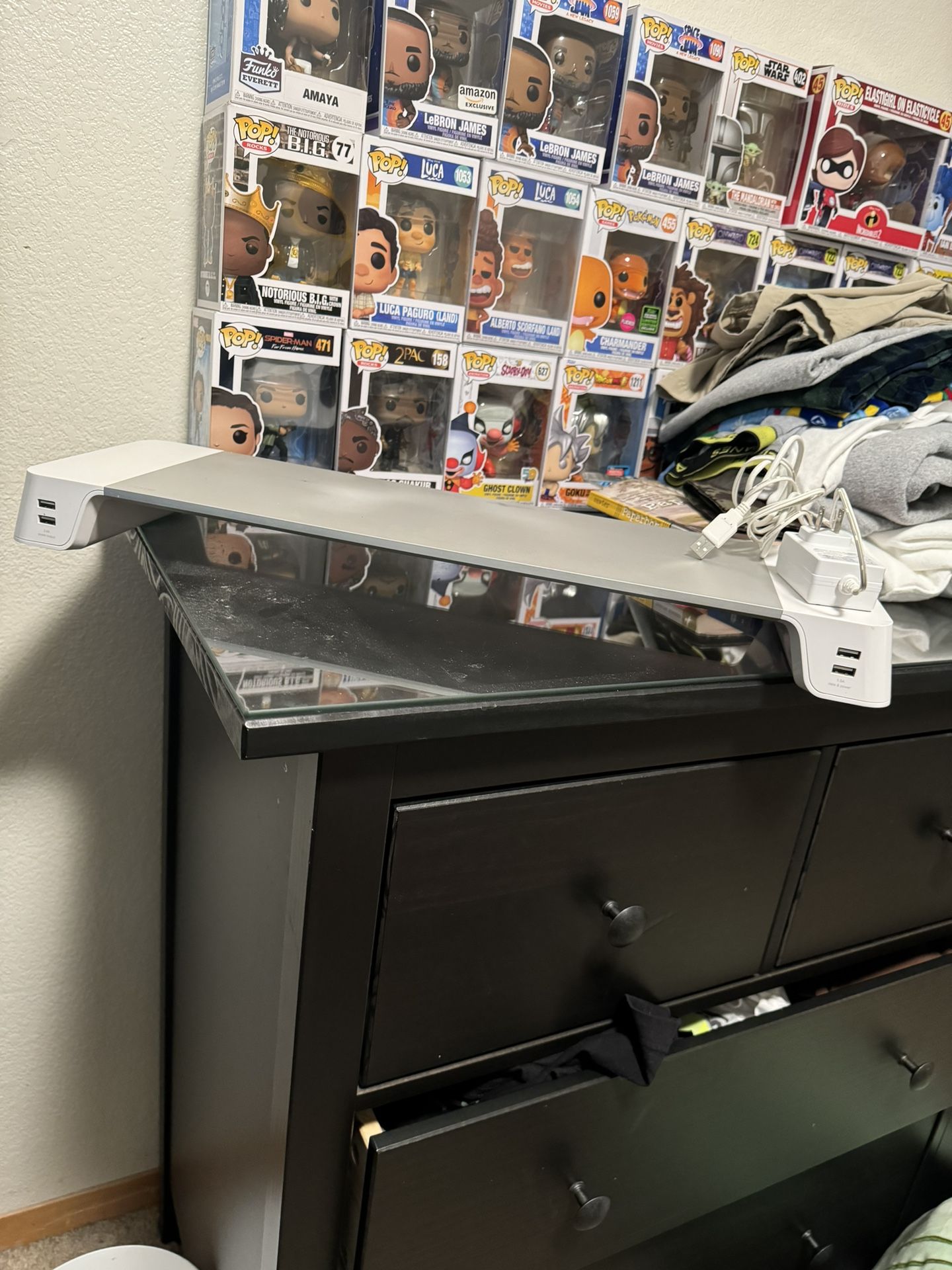 Computer Monitor Riser with USB Ports