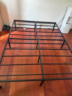 Queen metal bed frame