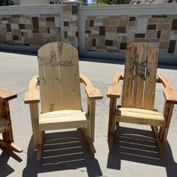 Rustic Outdoor Rocking Chairs