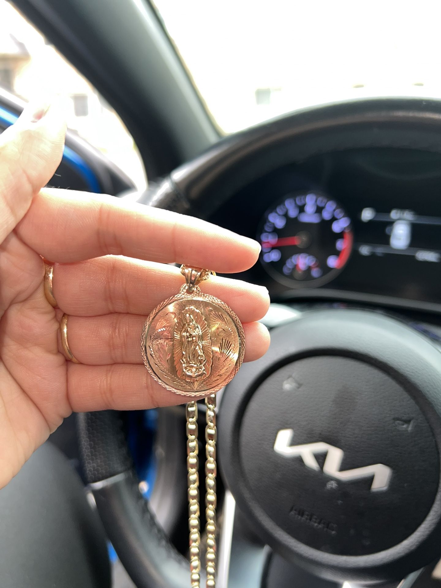 tri gold 14k chain