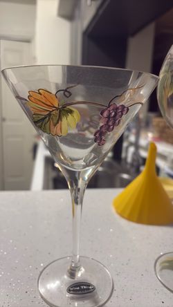 Hand painted glassware