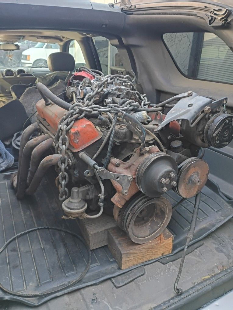 SBC 400 V8 With Turbo 350 Trans Complete Set Up.