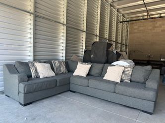 Large gray sectional- free delivery