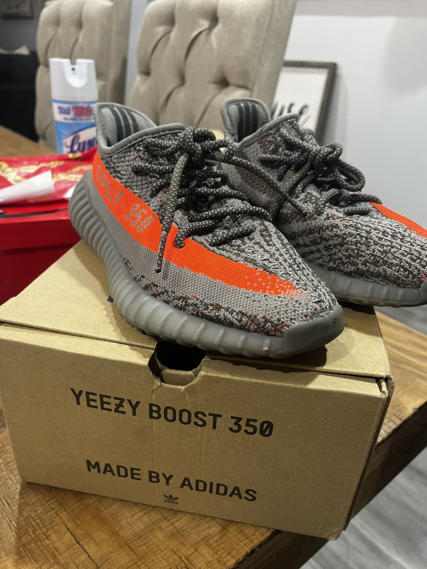 yeezy boost 350 size barley worn