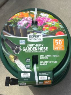 New Expert Gardener 50ft Light-Duty Garden Hose