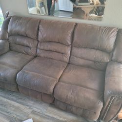 Free Brown 3 Seater Couch
