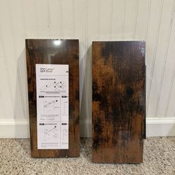 2 Wood Floating Shelfs
