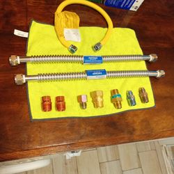 Water Heater Flex Lines And Gas Fittings
