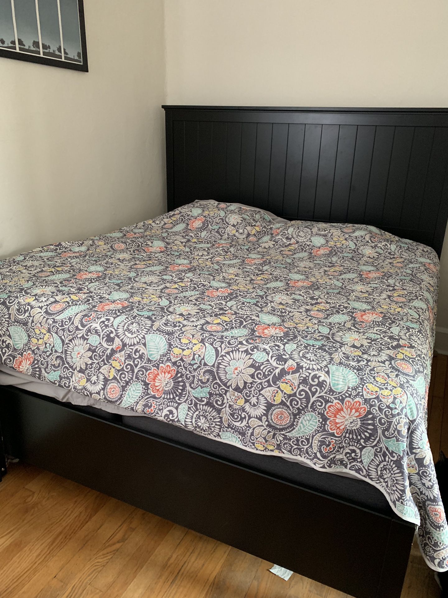 Bedroom Set: King-sized Mattress, Box Spring, and Headboard/Bed frame
