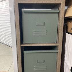 Target IKEA Storage Cube Set With Metal Industrial File Box Drawers