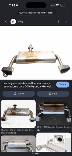 genesis muffler stock