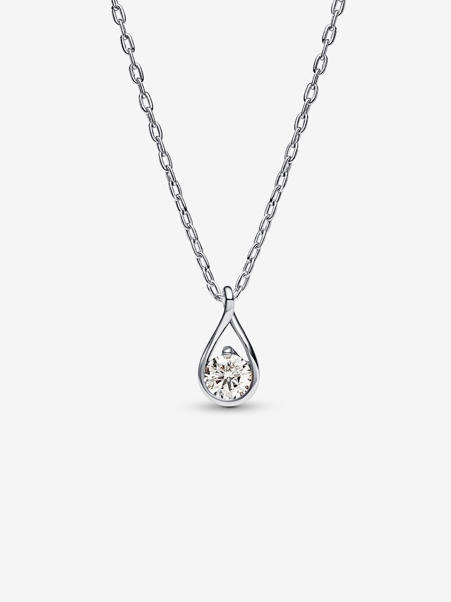 Pandora Infinite Sterling Silver Lab-grown Diamond Pendant Necklace