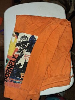 Bornely Orange Graphic Sweatshirt