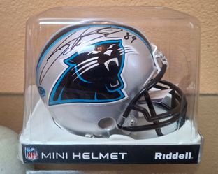 Steve Smith Carolina Panthers Autographed Mini Helmet