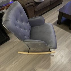 Velvet Rocking Chair 