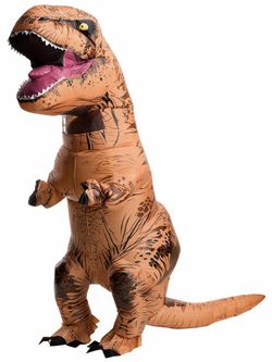 T rex inflation costume adult size