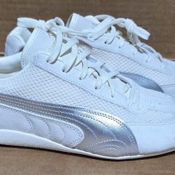 Puma Speedcat Premium Sneaker Cool White/ Matte Silver Size 9