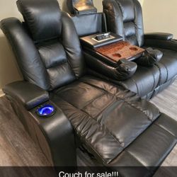 Black Leather Couch