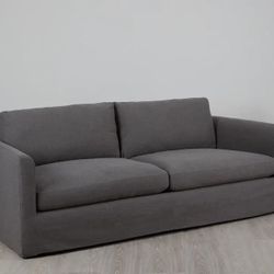 DELIVERY INCLUDED - Comfortable Grey Couch and Ottoman