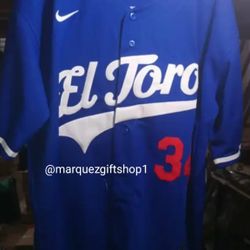 Men's El Toro Valenzuela Dodgers Jerseys 