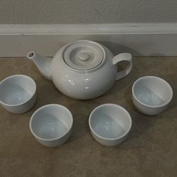 Tea Pot With Cups 