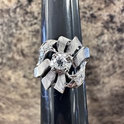 14k Vintage Cocktail Ring Size 8