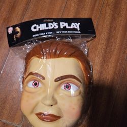 Childs Play 2019 Trick or Treat Studios Chucky Buddi Vacuform Mask Movie Promo