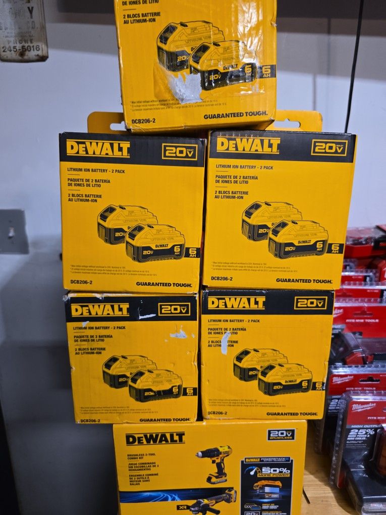 Dewalt  6Ah Batteries 