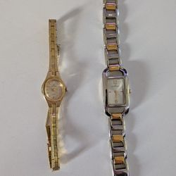⚡2 Vintage Watches Anne Klein & Waltham Quartz Made In Japan 