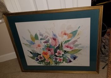 Robert Fleming Watercolor Art "Flowers" REDUCED!!
