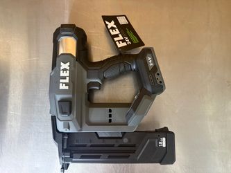 Brand new flex 24 V 18 gauge1/4” staple gun(TOOL ONLY). (CASH ONLY).