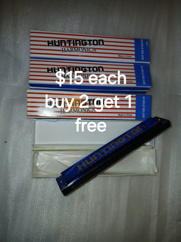 $15 Each, Buy 2 Get 1 Free, Brand New 2 Octave 24 Hole Weekender Harmonica Key Of C