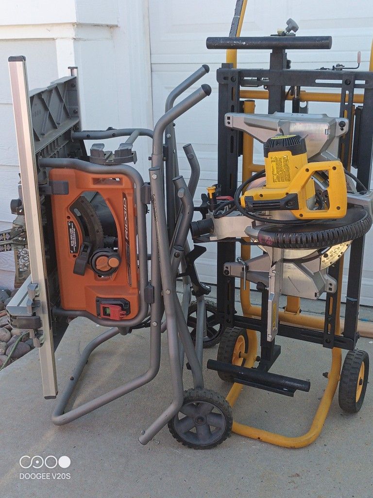 Ridgid Table Saw / DeWalt Miter Saw
